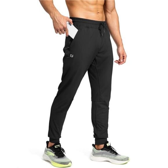 Men's Sweatpants with Zipper Pockets Athletic Training Track Pants Joggers - Picture 1 of 6
